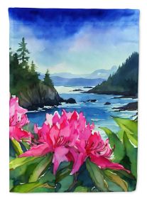 Washington Coast Rhododendrons in Watercolor Garden Flag Mailbox Flag Decorative Yard Flag Banner Outside Patio Artwork Yard Flower Beds, Garden