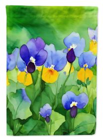 Illinois Violet in Watercolor Garden Flag Mailbox Flag Decorative Yard Flag Banner Outside Patio Artwork Yard Flower Beds, Garden Size, Multicolo