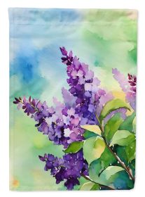 New Hampshire Purple Lilac in Watercolor Garden Flag Mailbox Flag Decorative Yard Flag Banner Outside Patio Artwork Yard Flower Beds, Garden Size