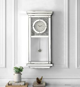 Noralie Mirrored & Faux Diamonds Wall Clock