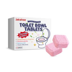 Jakehoe Toilet Effervescent Tablets Toilet Cleaner Cleaning Odor Yellow Stains Dirt Urine Stains Toilet Cleaning Tablets (Option: 4pcs)