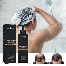 Root Activator Shampoo, Natural Hair Regrowth Shampoos, Unisex Hair Thickening Shampoo, Gently Shampoo For Men & Women, Nourishing Long Lasting H (Color: Black)