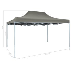 vidaXL Foldable Tent Pop-Up 3x4.5 m Anthracite (Option: as picture)