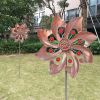 1pc Wind Spinner With Garden Stake; Kinetic Wind Spinners Outdoor Garden Stake For Yard And Garden