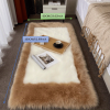 1pc, Soft and Fluffy Sheepskin Rug for Bedroom and Living Room - Non-Slip and Machine Washable Carpet for Dormitory and Room Decor