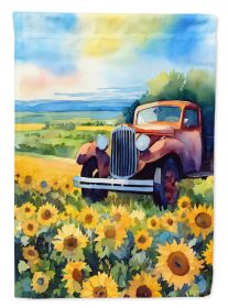 Kansas Sunflowers in Watercolor Garden Flag Mailbox Flag Decorative Yard Flag Banner Outside Patio Artwork Yard Flower Beds, Garden Size, Multicolor (Default: Default)