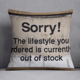 Banksy The Lifestyle You Ordered Cushion (Insert: With Insert, size: 20" X 20")