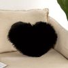 1pc Boho Love Heart Plush Throw Pillow - Fluffy Luxury Cushion for Couch, Sofa, Bed - Detachable and Machine Washable Home Decor