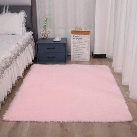 1pc, Soft Plush Area Rugs for Bedroom and Living Room - Fluffy and Fuzzy Shag Shaggy Carpet - Perfect for Kids, Girls, Boys (Color: Pink, size: 47.24*62.99inch)