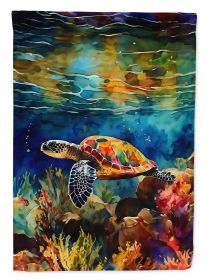 Loggerhead Sea Turtle Garden Flag Mailbox Flag Decorative Yard Flag Banner Outside Patio Artwork Yard Flower Beds, Garden Size, Multicolor (Default: Default)