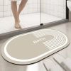 Absorbent Bathroom Bath Mat Quick Drying Coral Fleece Bathroom Rug Non-slip Entrance Doormat Floor Mats Carpet Pad Home Decor