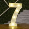 Alphabet Letter LED Lights Luminous Number Lamp Decor Battery Night Light for home Wedding Birthday Christmas party Decoration