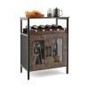 Household Simply Industrial Style Liquor Cabinet with Wine Rack