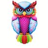 1pc Metal Owl Wall Decor, Outside Garden Decoration, Yard Art Outdoor Patio Fence Lawn Ornament, Home Decor, Room Decor, Party Supplies, Birthday