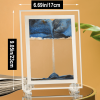 1pc; Dynamic Square Quicksand Painting; Romantic Gift; Quicksand Painting Decoration; Home Decoration; Office Desktop Decoration; Hourglass Dynam