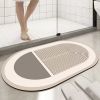 Absorbent Bathroom Bath Mat Quick Drying Coral Fleece Bathroom Rug Non-slip Entrance Doormat Floor Mats Carpet Pad Home Decor