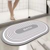 Absorbent Bathroom Bath Mat Quick Drying Coral Fleece Bathroom Rug Non-slip Entrance Doormat Floor Mats Carpet Pad Home Decor