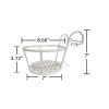 Hanging Railing Planters Flower Pot Holders Metal Planter Racks Fence Potted Stand Mounted Round Plant Baskets Container for Indoor Outdoor Use